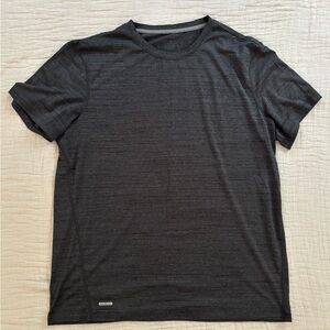 2 Men's Dri-Fit T-Shirts. One charcoal heathered grey and one heathered navy